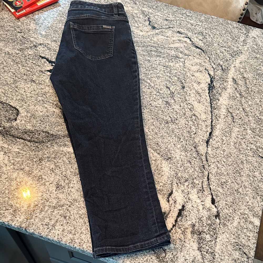 Y2K- The Limited 312 Women's Dark Blue Denim Capri Jeans